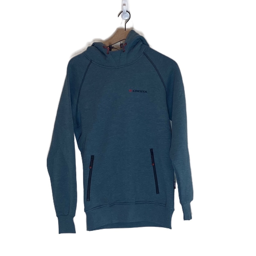 Cresta Iconic Hooded Hooded Sweatshirt in Size Medium Color OIL GREEN